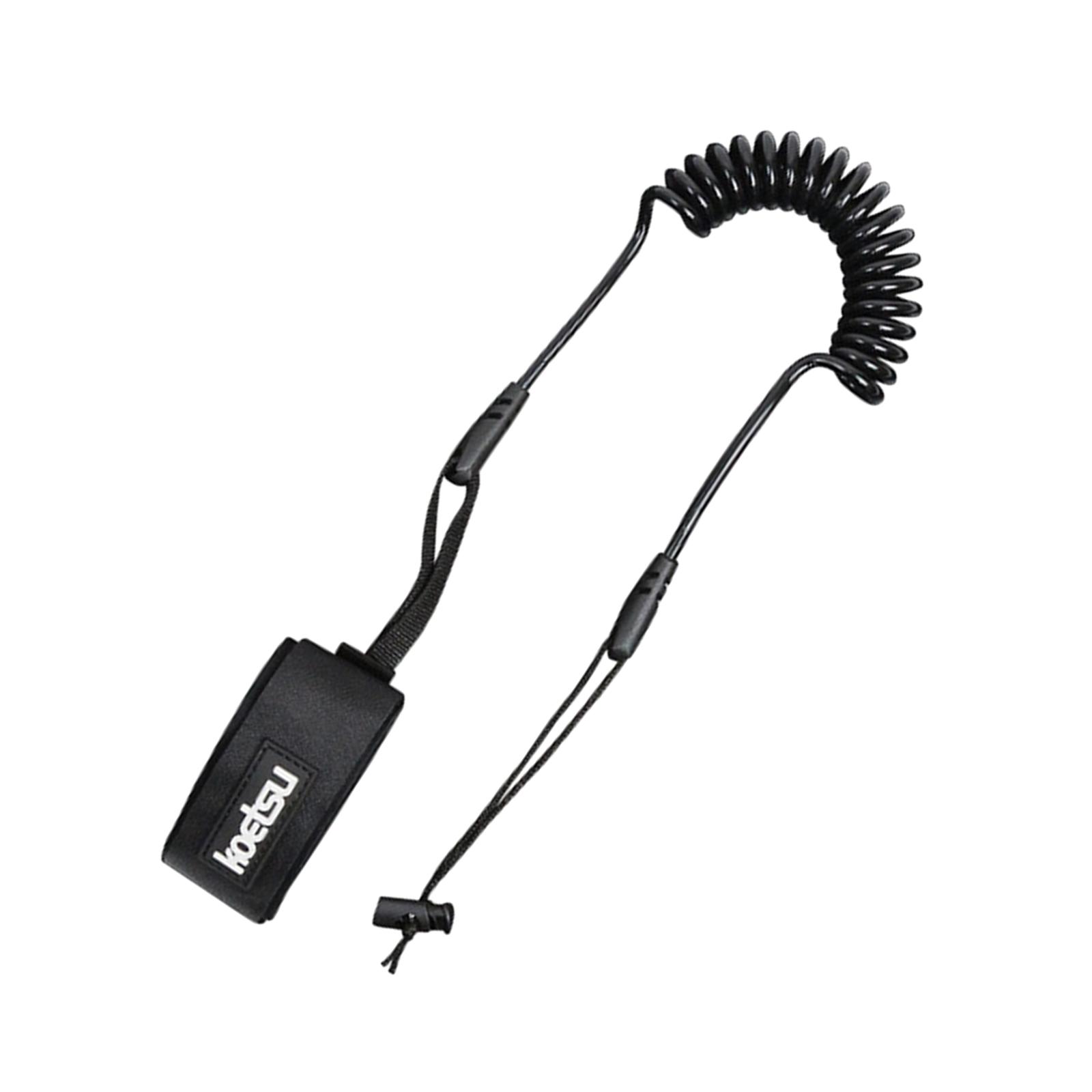 Fishing Kayak Paddle Leash - สายรัดพายเรือคายัคแบบขด สายรัดข้อมือสำหรับพายเรือคายัค เหมาะสำหรับตกปลาและพายเรือแคนู