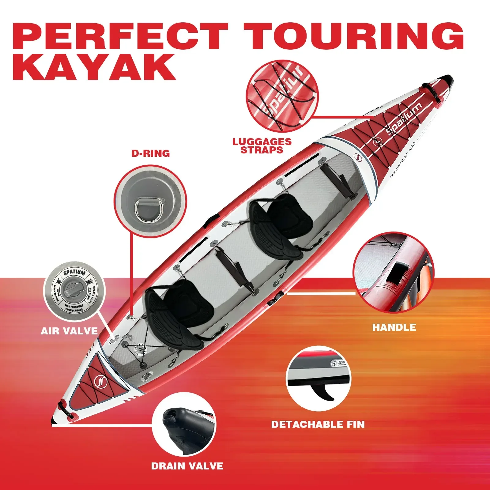 เรือคายัคเป่าลม PVC สำหรับตกปล - Fishing Kayak Paddle บทวิจารณ์และราคา